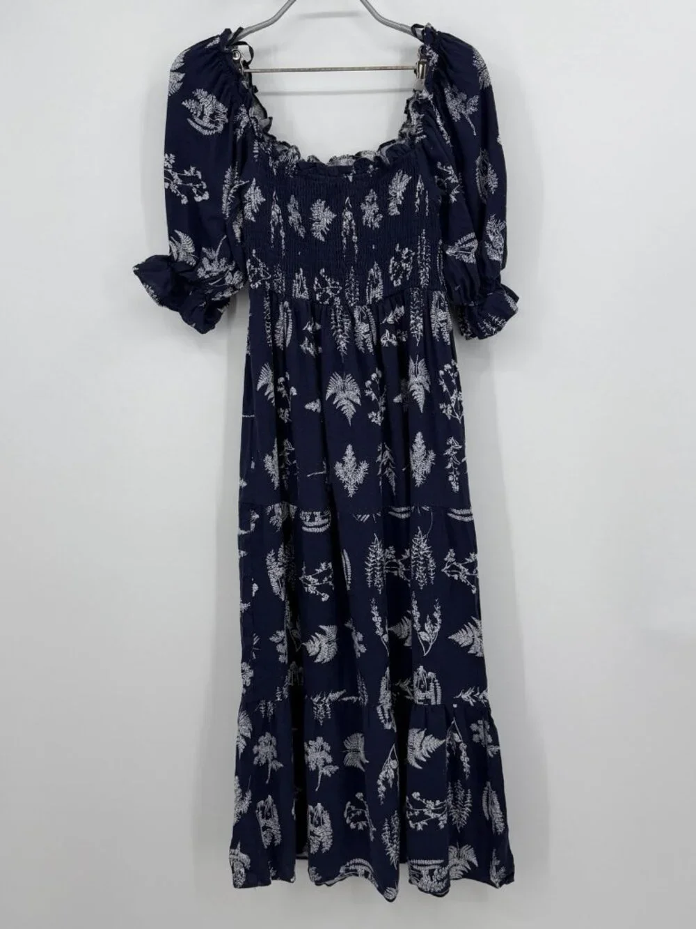 Pomander Place Tuckernuck Beaufort Botanical Hannah Dress Smocked Midi size S - Picture 6 of 8